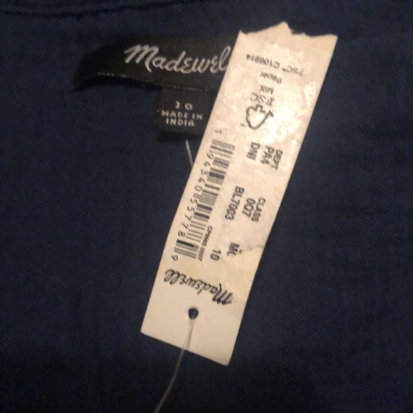 NWT Light Spun Gauze Tapered Leg Jumpsuit Coastal Blue Size 10 - Picture 8 of 8